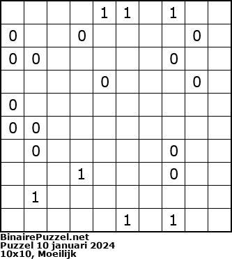 Binaire Puzzel