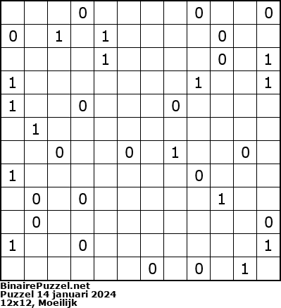 Binaire Puzzel