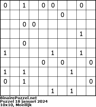 Binaire Puzzel