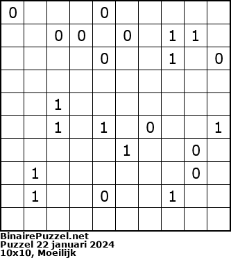 Binaire Puzzel