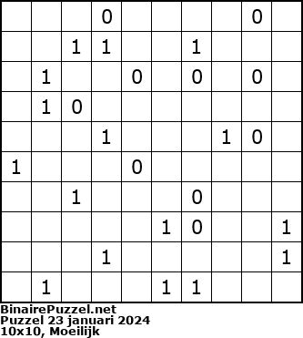 Binaire Puzzel