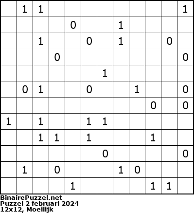 Binaire Puzzel
