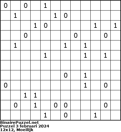 Binaire Puzzel