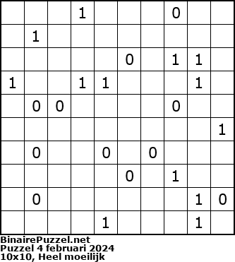 Binaire Puzzel