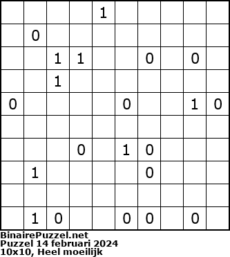 Binaire Puzzel