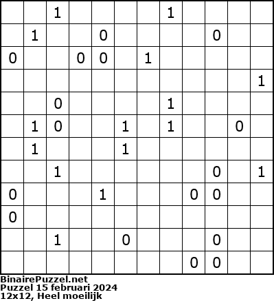 Binaire Puzzel
