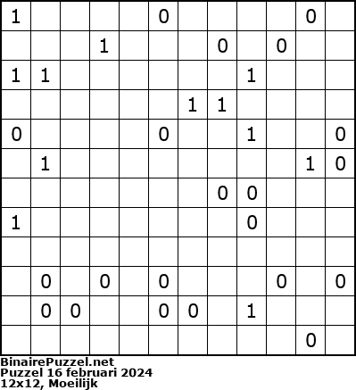 Binaire Puzzel