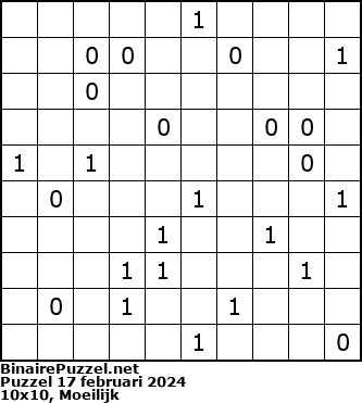Binaire Puzzel