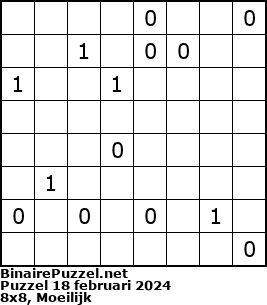 Binaire Puzzel