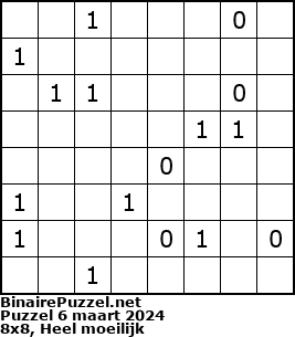 Binaire Puzzel