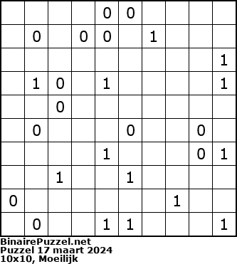 Binaire Puzzel