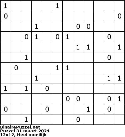 Binaire Puzzel