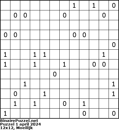 Binaire Puzzel