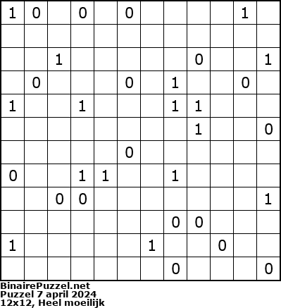 Binaire Puzzel