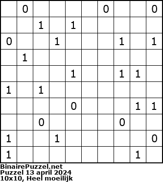 Binaire Puzzel