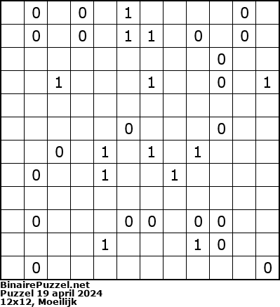 Binaire Puzzel