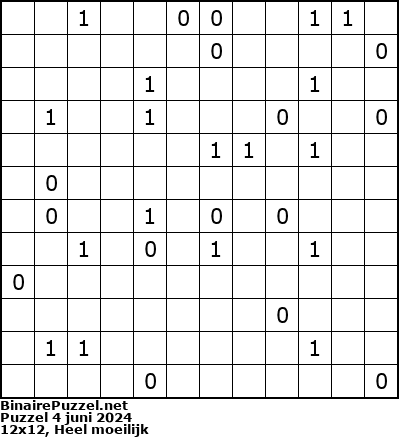 Binaire Puzzel