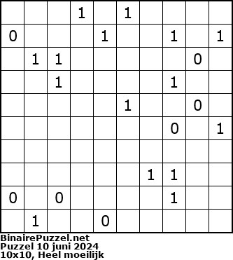 Binaire Puzzel