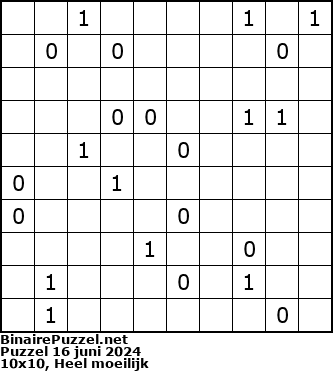 Binaire Puzzel