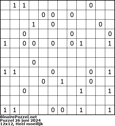 Binaire Puzzel
