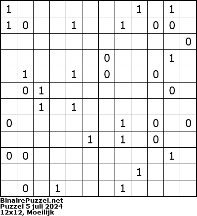 Binaire Puzzel