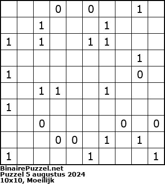 Binaire Puzzel