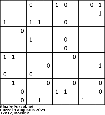 Binaire Puzzel