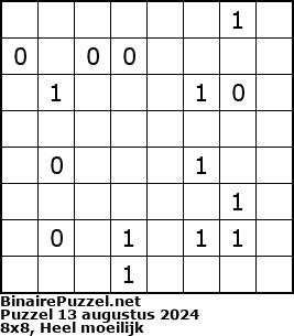 Binaire Puzzel