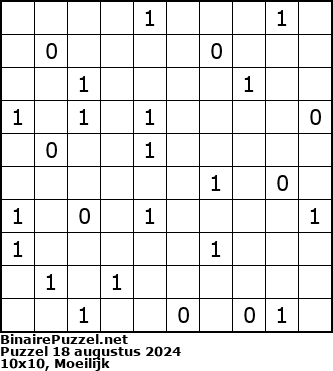 Binaire Puzzel