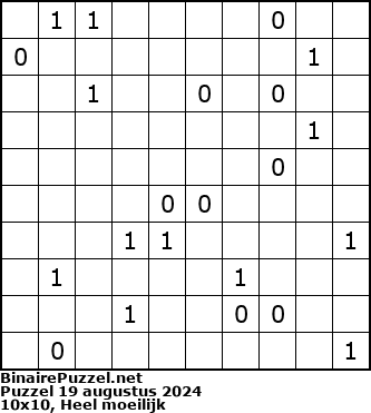 Binaire Puzzel
