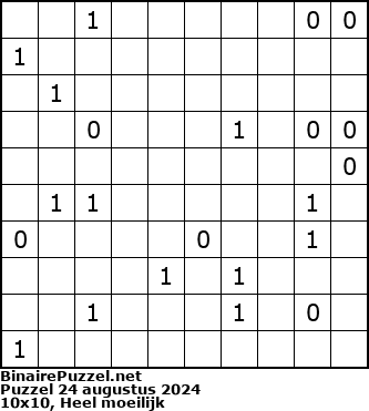 Binaire Puzzel