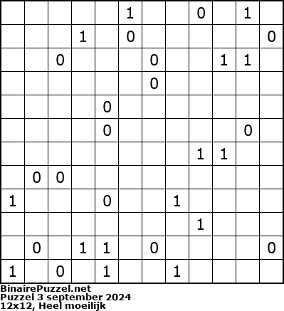 Binaire Puzzel