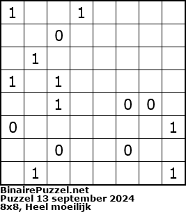 Binaire Puzzel