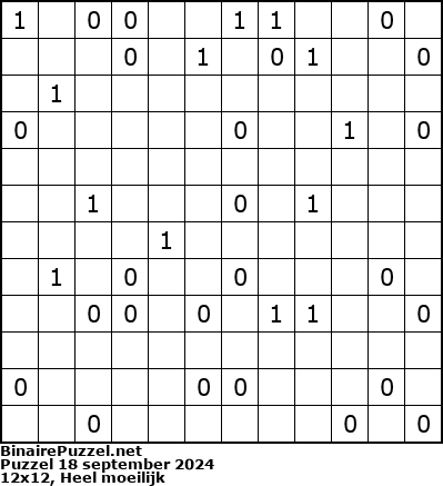 Binaire Puzzel