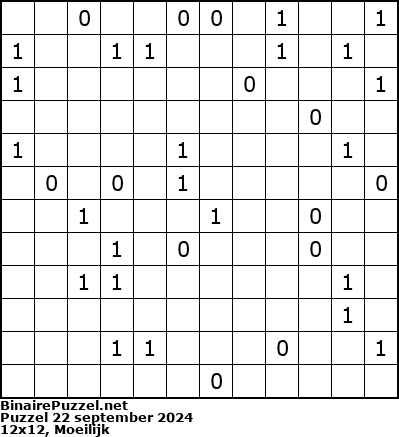 Binaire Puzzel