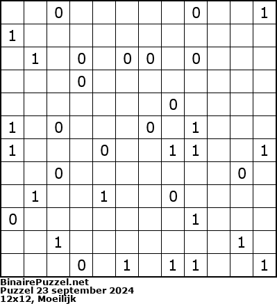 Binaire Puzzel