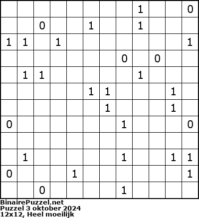 Binaire Puzzel