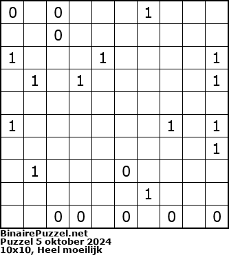 Binaire Puzzel