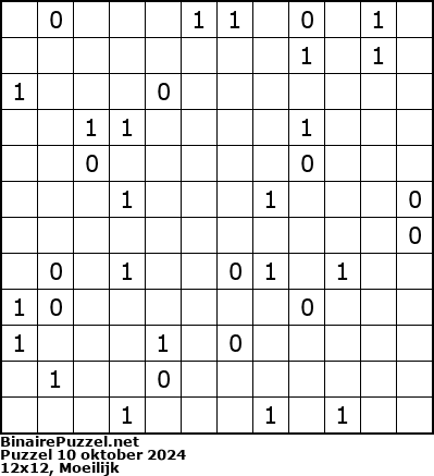 Binaire Puzzel