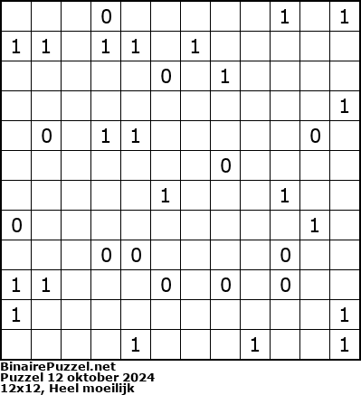 Binaire Puzzel