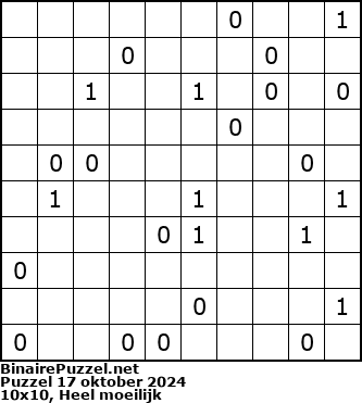 Binaire Puzzel