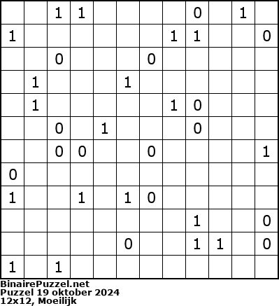 Binaire Puzzel