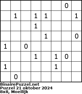 Binaire Puzzel