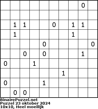 Binaire Puzzel