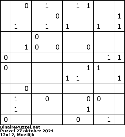 Binaire Puzzel