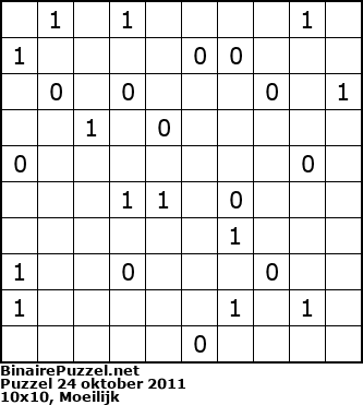 Binaire Puzzel