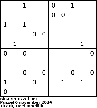 Binaire Puzzel