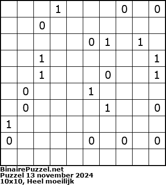 Binaire Puzzel