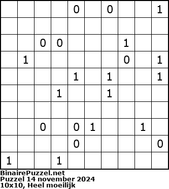 Binaire Puzzel