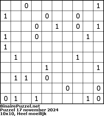 Binaire Puzzel